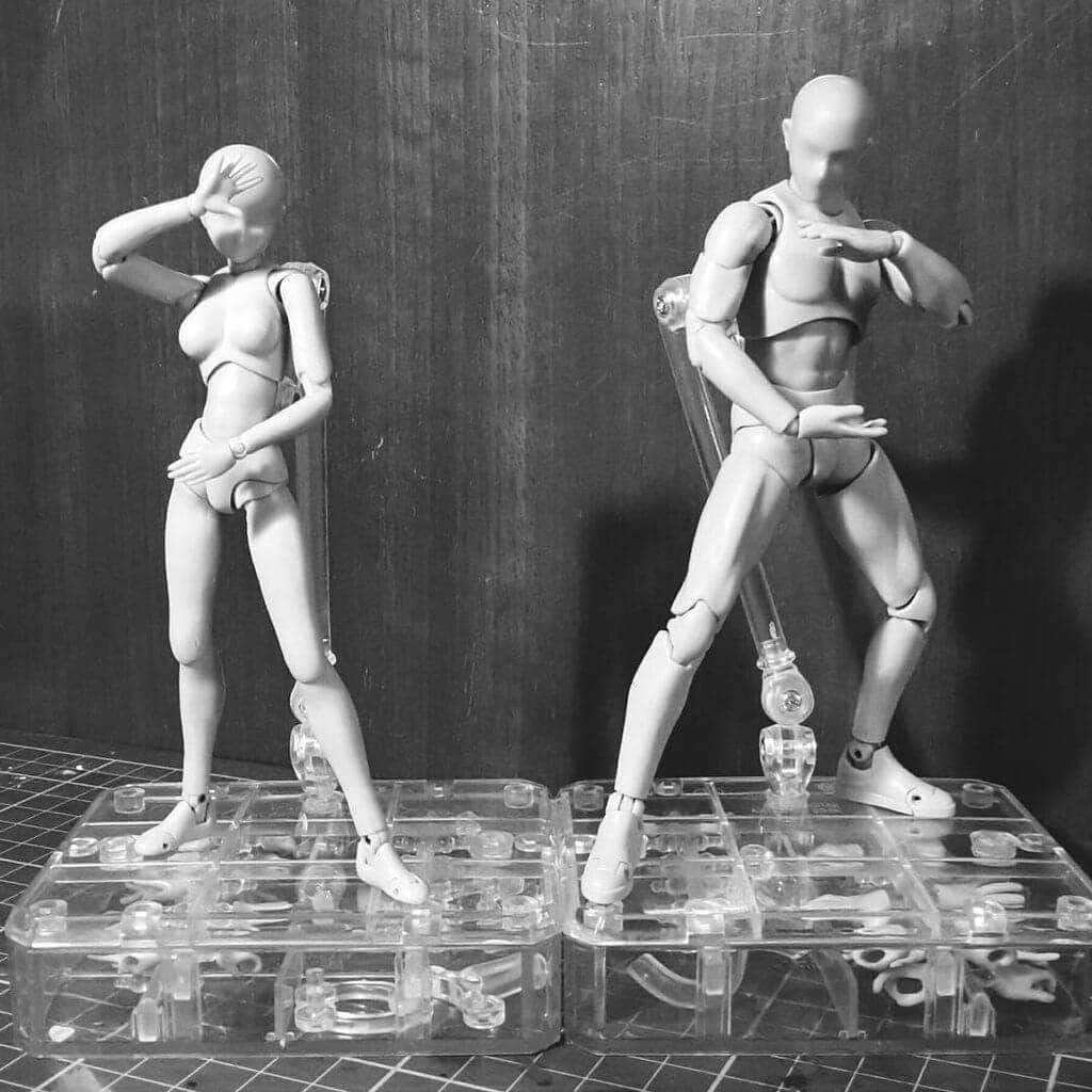 Body-kun + Body-chan - 2 in1 - GREY - Body Kun Dolls
