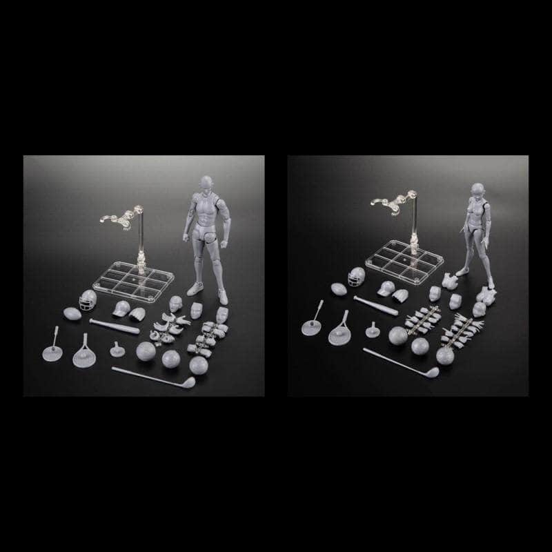Body Kun Dolls Gray Body kun + Body chan - Sports Edition - 2 in 1 Offer