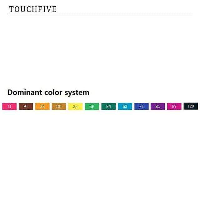 Touch-Five Alcohol Art Drawing Markers 168 Colors in 5 Sets