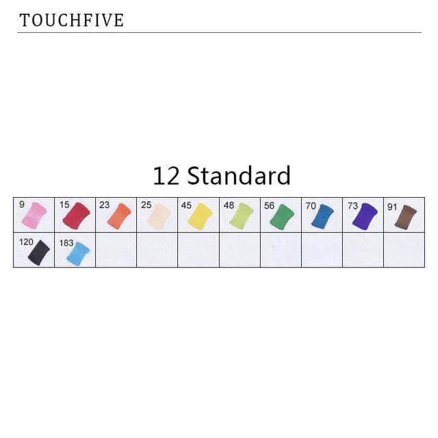 Touch-Five Alcohol Art Drawing Markers 168 Colors in 5 Sets