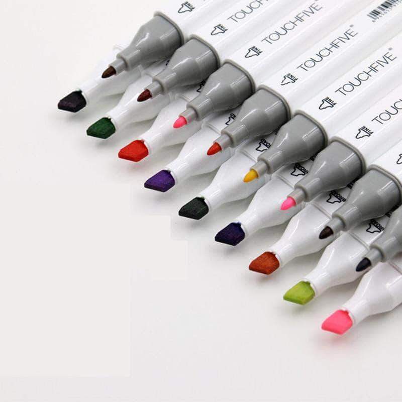 TOUCHFIVE 168/120/80 Colors Single Art Markers Brush Pen Sketch Alcohol  Based Markers Dual Head Manga Drawing Pens Art Supplies