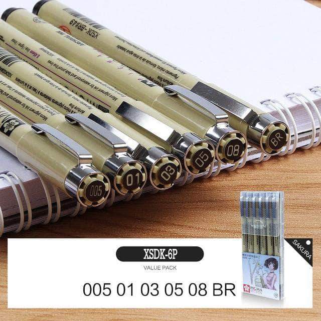 Sakura Pigma Micron Pens 13 Sizes Different Sets