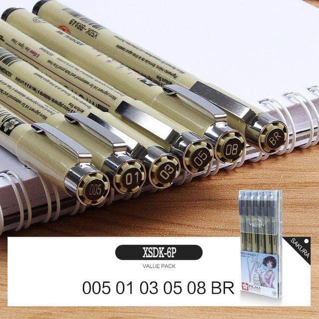 Sakura Micron Fineliner Pens Full 12pcs set – Miu Stationery & Gifts