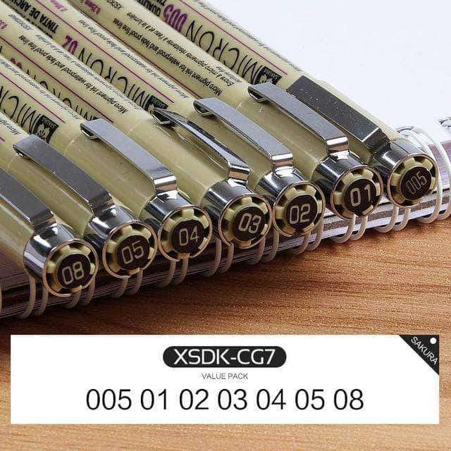 Sakura Pigma Micron Pens 13 Sizes Different Sets