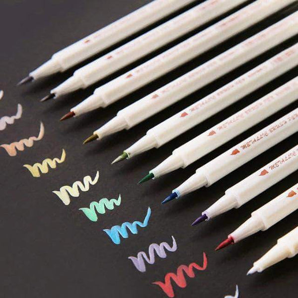 Sta Metallic Marker Pens Set 10 Colors - Body Kun Dolls