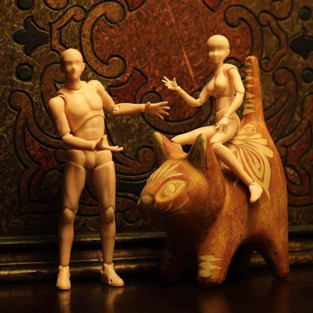 Body-kun + Body-chan - 2in1 - Light Complexion Drawing Figurines