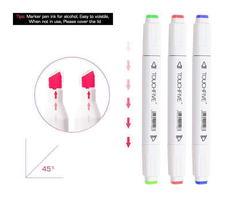 Professional Touch-Five Sketch Markers for Manga Animation - Body Kun Dolls