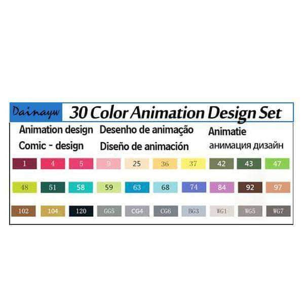 Professional Touch-Five Sketch Markers for Manga Animation - Body Kun Dolls
