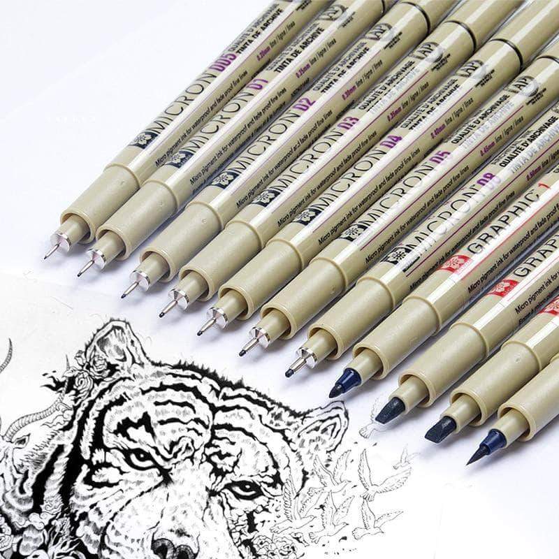 Sakura Pigma Micron Pens 13 Sizes Different Sets - Body Kun Dolls
