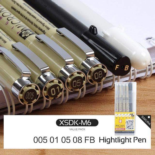 Sakura Pigma Micron Pens 13 Sizes Different Sets - Body Kun Dolls