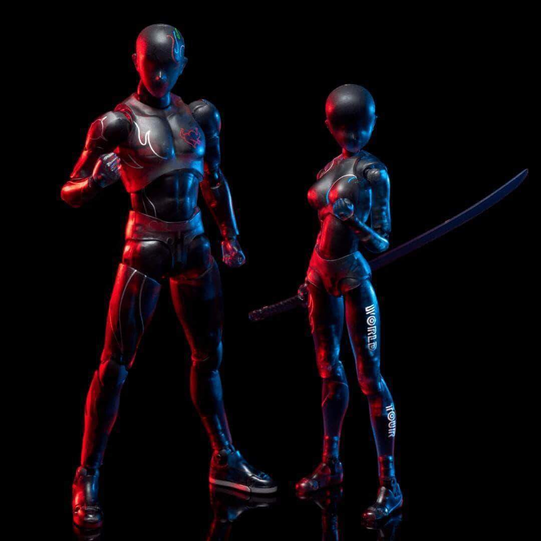 World Tour 3 Piece Collection (includes 1 stand) - Body Kun Dolls