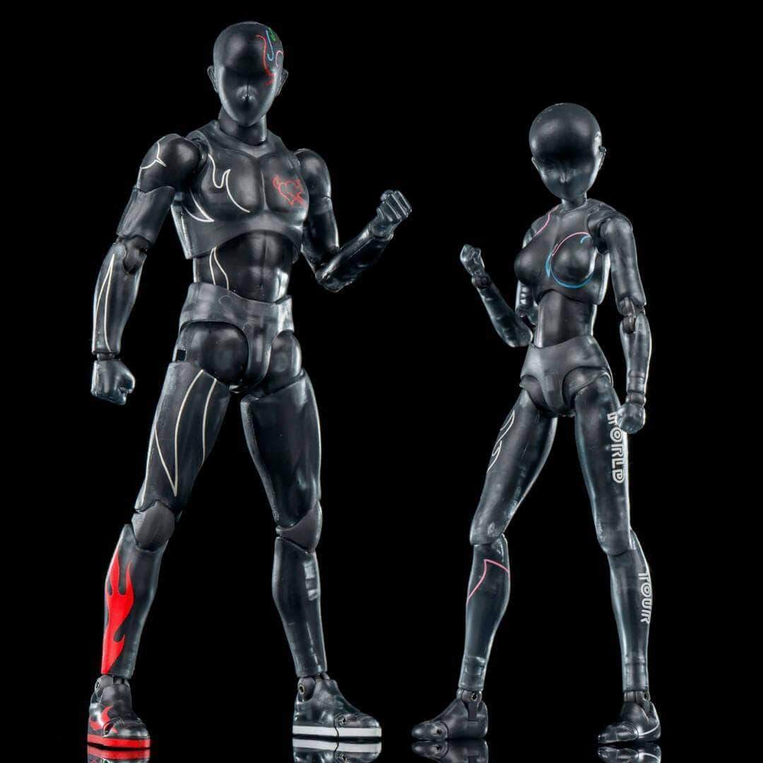 World Tour 3 Piece Collection (includes 1 stand) - Body Kun Dolls
